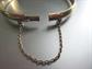 Vintage Gilt Sterling Silver Hinged Bangle Bracelet 6.8 Grams 925 Fine Jewelry