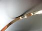 Vintage Gilt Sterling Silver Hinged Bangle Bracelet 6.8 Grams 925 Fine Jewelry