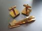 Vintage US Army Armored Division Tie Bar and Cufflinks Set Crest Craft Militaria Military Memorabilia 