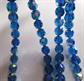 Vintage Crystal Necklace Electric Blue Aurora Borealis Beads 