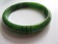 Vintage Bakelite Bracelet Bangle Green Swirly Etched