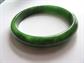 Vintage Bakelite Bracelet Bangle Green Swirly Etched