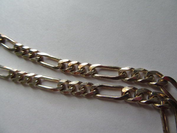 Sterling Silver Chain  Figaro Link  Italy Fine Jewelry