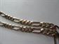 Sterling Silver Chain Necklace Figaro Link 925 Italy 35.8 Grams Fine Jewelry
