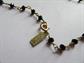 Intricate Sterling and 14k Gold Filled Wire Glass Bead Necklace Signed Lotus Jewelry Studio 925