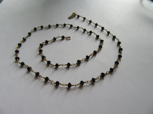 Sterling 14k Gold Filled Glass Necklace Signed Lotus Jewelry Studio