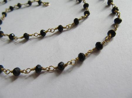 Intricate Sterling and 14k Gold Filled Wire Glass Bead Necklace Signed Lotus Jewelry Studio 925