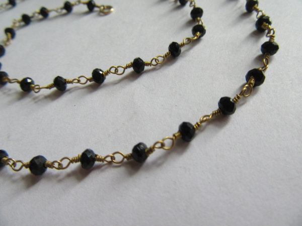 Sterling 14k Gold Filled Glass Necklace Signed Lotus Jewelry Studio