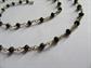 Intricate Sterling and 14k Gold Filled Wire Glass Bead Necklace Signed Lotus Jewelry Studio 925