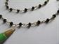 Intricate Sterling and 14k Gold Filled Wire Glass Bead Necklace Signed Lotus Jewelry Studio 925