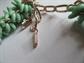 Vintage Western Germany Jadeite Green Art Glass Banana Beads Choker Necklace