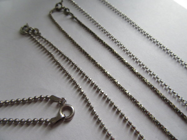 Sterling Silver Chains Lot All Wearable Fine Jewelry