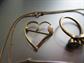 Gold Filled Jewelry Lot Pins Pendants Ring Necklace 17 Grams Womens Association Genuine Pearls 