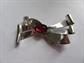 Vintage Jordan Signed Sterling Silver Rhinestone Bow Pin 13.2 Grams Fine Jewelry