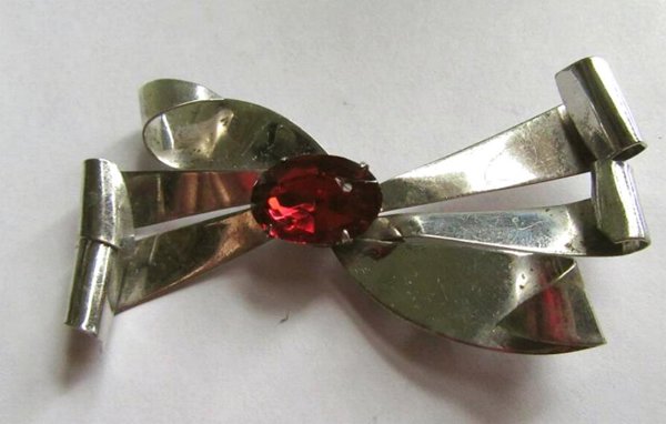 Vintage Jordan Signed Sterling Pin Fine Jewelry