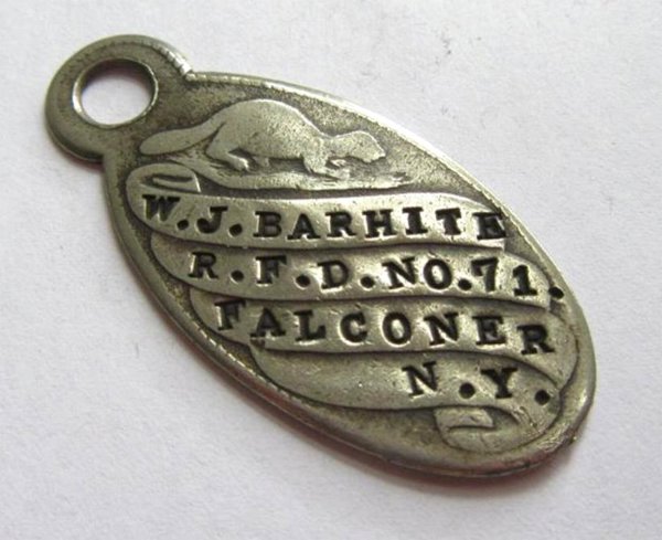 Vintage R.F.D. No. 71 Falconer NY Fob? US Mail Collectibles