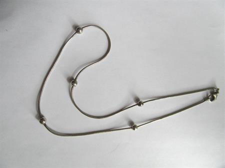 Sterling Silver Minimalist Ball Chain Necklace 16