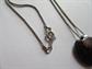 Vintage Avon Sterling Silver Onyx Black Heart On Chain Fine Jewelry