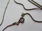 Vintage Avon Sterling Silver Onyx Black Heart On Chain Fine Jewelry