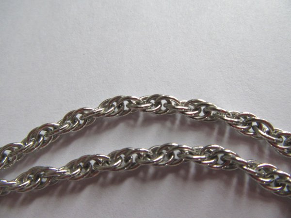 Vintage Sterling Silver Rope Chain Signed AGEM Fine Jewelry