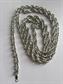 Vintage Sterling Silver Rope Chain Signed AGEM  21.7 Grams 27 1/2