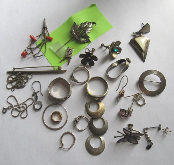 Sterling Silver Scrap Lot Jewelry Making 53.6 Grams