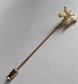 Vintage 14k Gold Genuine Opals Butterfly Stick Pin 1.4 Grams Fine Jewelry