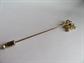 Vintage 14k Gold Genuine Opals Butterfly Stick Pin 1.4 Grams Fine Jewelry