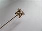 Vintage 14k Gold Genuine Opals Butterfly Stick Pin 1.4 Grams Fine Jewelry