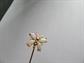 Vintage 14k Gold Genuine Opals Butterfly Stick Pin 1.4 Grams Fine Jewelry