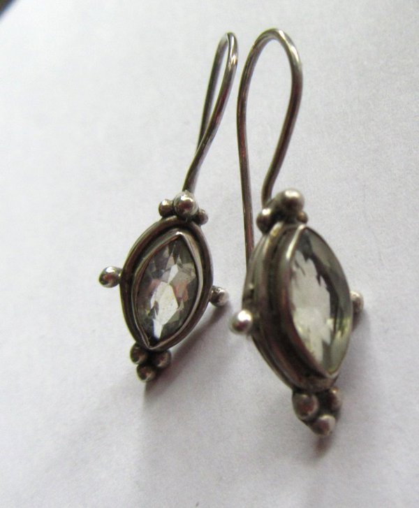 Sterling Silver Pieced Earrings 925 Fine Jewelry 