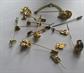 Vintage Stick Pins Lot Frog Koala Pineapple Tiger Eye Venetian Glass violin