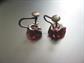 Vintage Sterling Silver Artisan Made Screw Back Earrings Big  Pink Stones Fine Jewelry AS IS