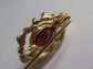 Vintage Stick Pin Dark Red Stone