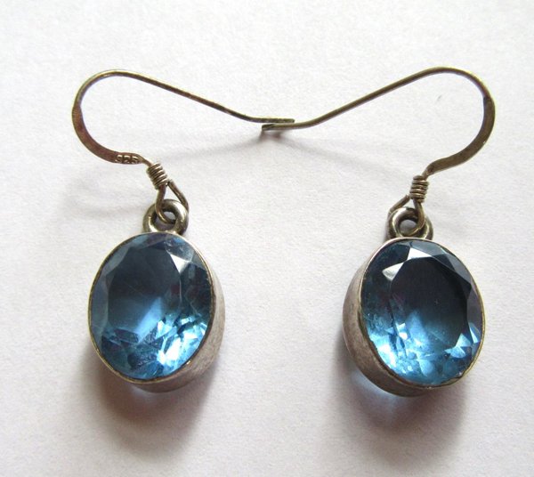 Quartz Sterling Silver Pierced Earrings Fine Jewelry