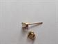Single 14k Gold Stud Earring Diamond or CZ? 