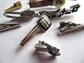 Vintage Tie Bar Lot Clasps Anson One is Sterling Scrimshaw Style Intimal M Comedy Tragedy