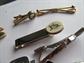 Vintage Tie Bar Lot Clasps Anson One is Sterling Scrimshaw Style Intimal M Comedy Tragedy