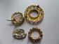 Vintage Rhinestone Pins Lot Signed Coro and Bauer Paint Pallet