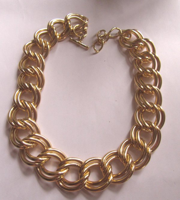 1980's BIG Chain Necklace Vintage Jewelry