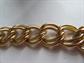 1980's BIG Gold Tone Link Chain Necklace Toggle Clasp Vintage Jewelry
