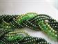 Two 1950's Green Lucite Multi Strand Necklaces and Bonus Necklace Vintage Jewelry