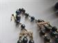 Vintage Necklaces Blue Moon Glow Multi Strand Japan And Free Clip Cluster Earrings Jewelry Lot