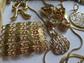 Vintage Gold Tone Jewelry Lot Chains Necklaces Pendants Pins Costume Jewelry