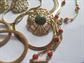 Vintage Gold Tone Jewelry Lot Chains Necklaces Pendants Pins Costume Jewelry