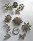 Vintage Rhinestone Pin Jewelry Lot Some for Harvest Destash or Repair