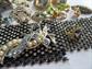 Rhinestone Harvest Lot Many Wearable Pieces Destash Repurpose Repair
