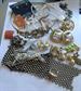 Rhinestone Harvest Lot Many Wearable Pieces Destash Repurpose Repair