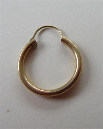 Vintage 14k Gold Single Hoop Earring 0.6 Grams Fine Jewelry 