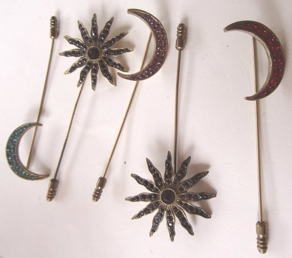 Rhinestone Stick Pins Lot Never Used